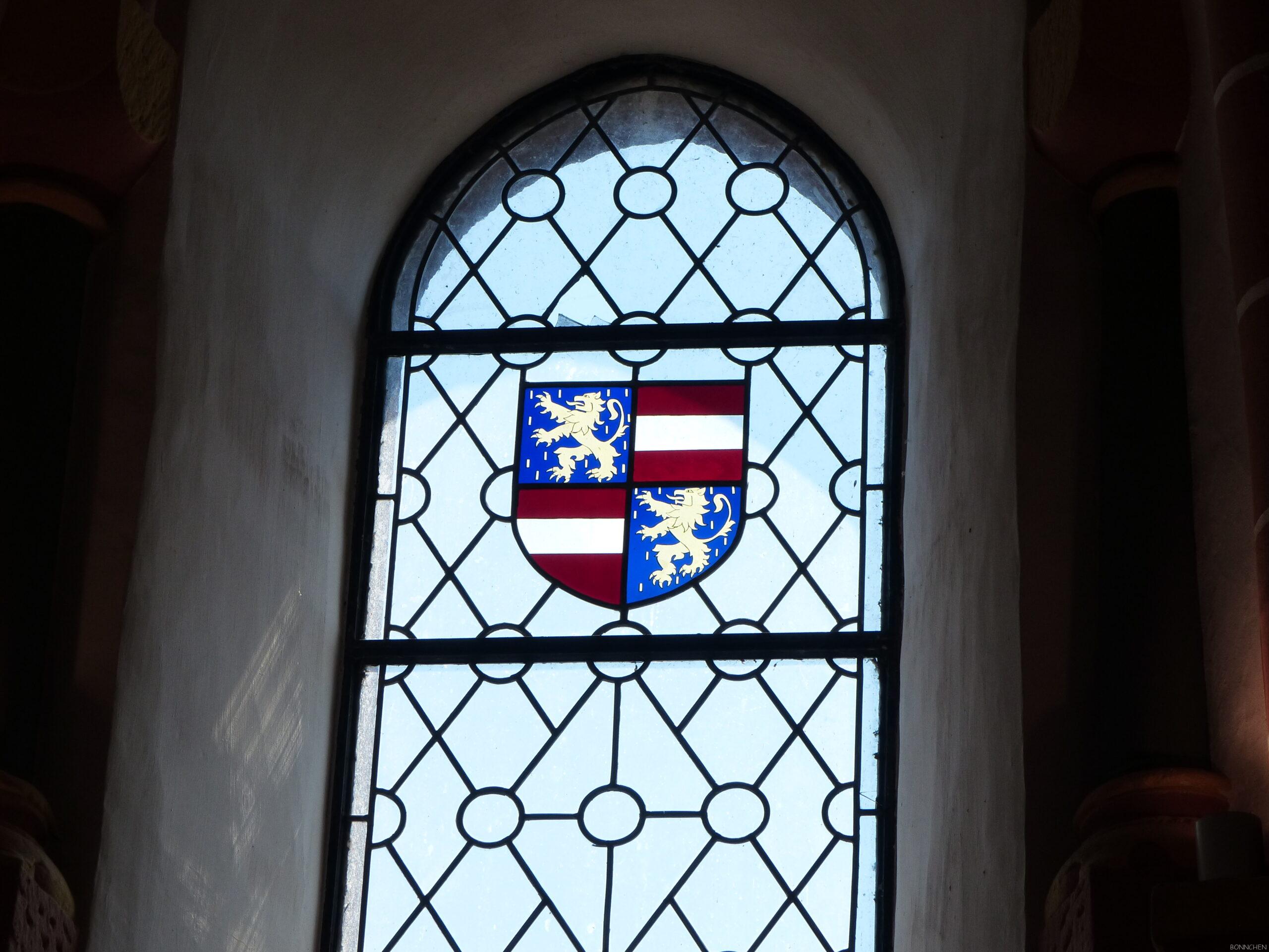 Fenster in Kapelle das Viandener Schlosses