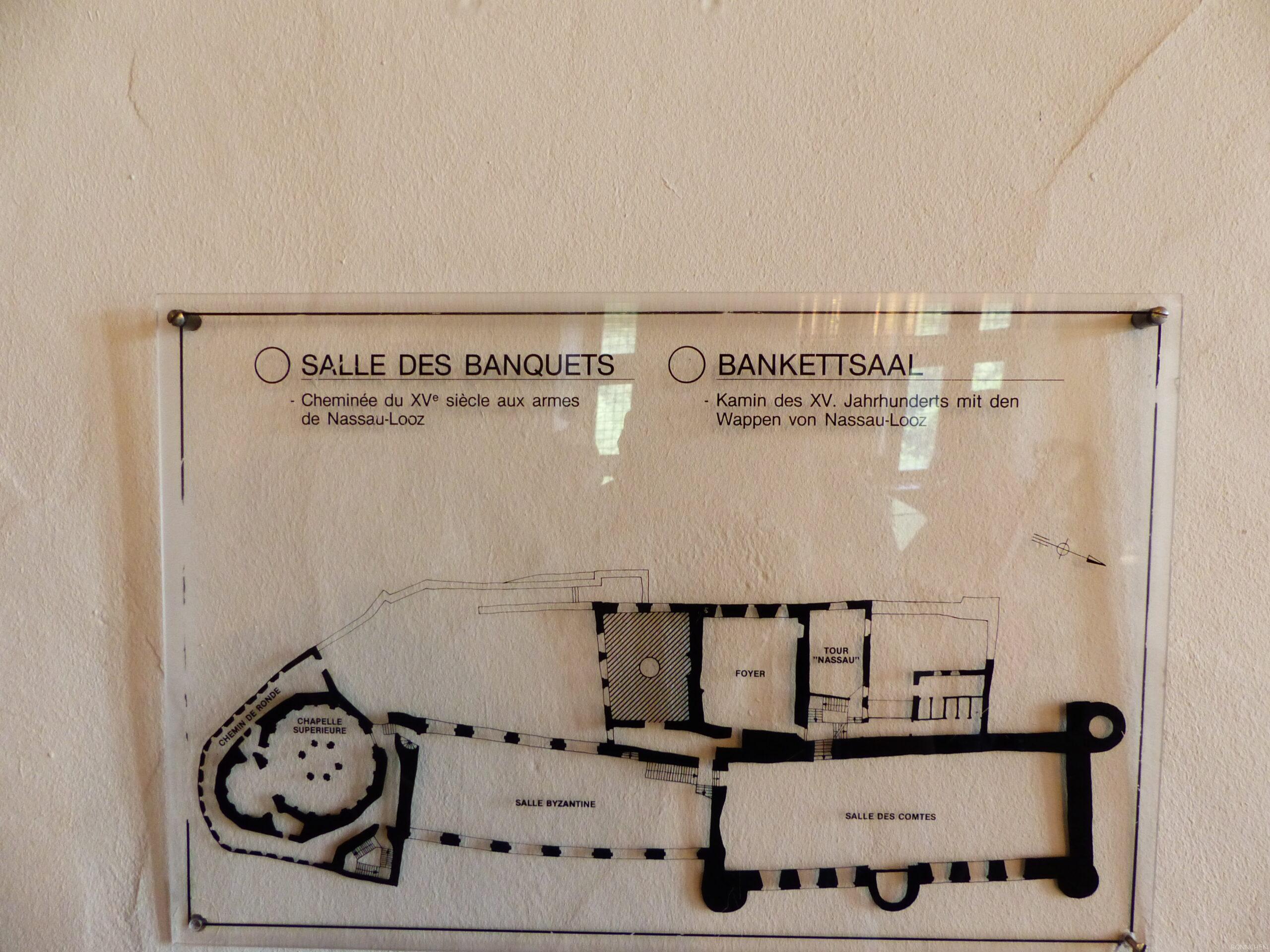 Bankettsaal auf Burg Vianden
