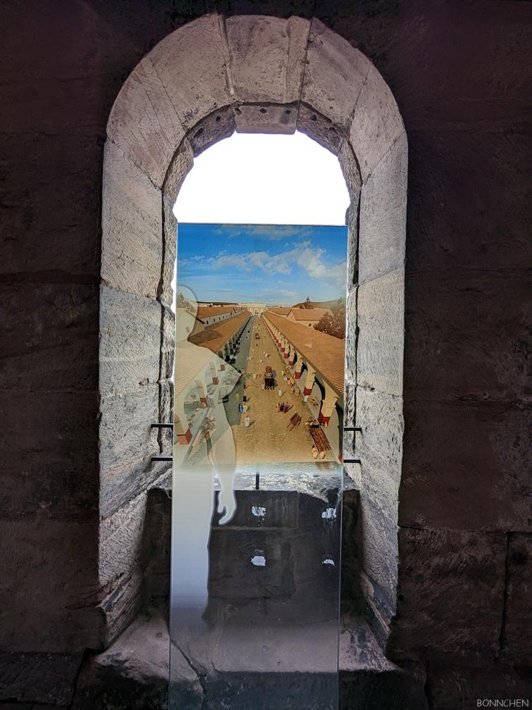 Blick auf römische Straße in der Porta Nigra