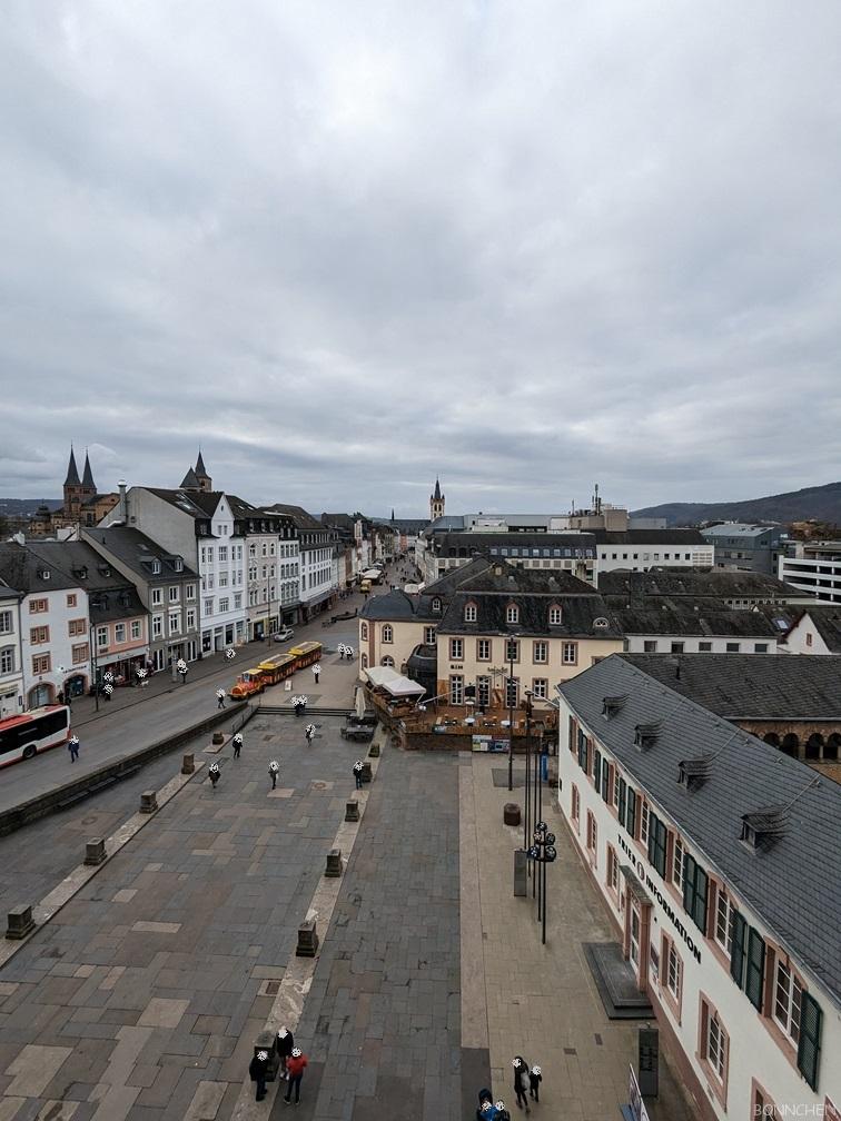 Ausblick auf die Trierer Innenstadt von der Porta Nigra aus
