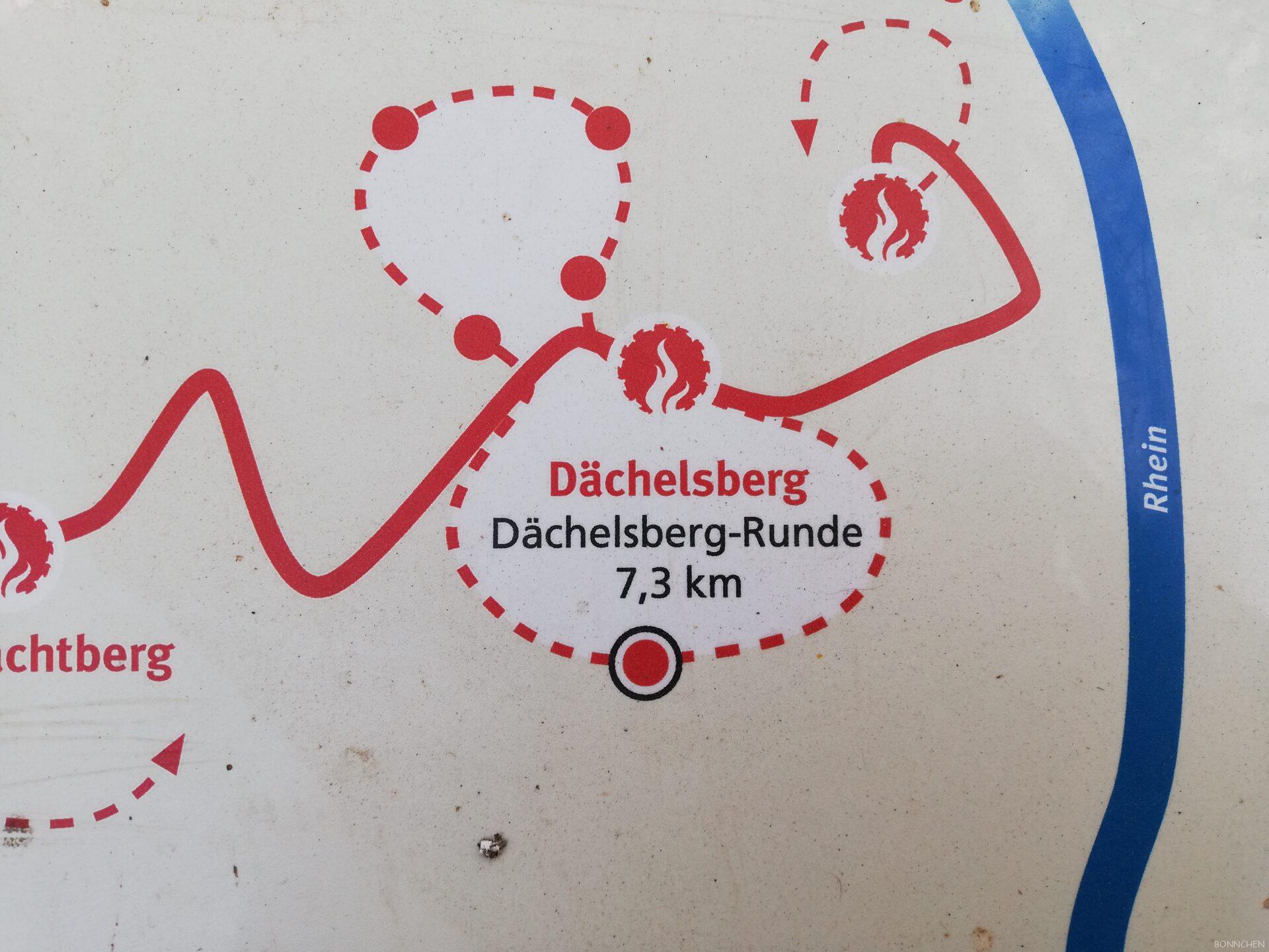 Dächelsberg-Runde Schild rund um Dächelsberg und Ließemer Berg