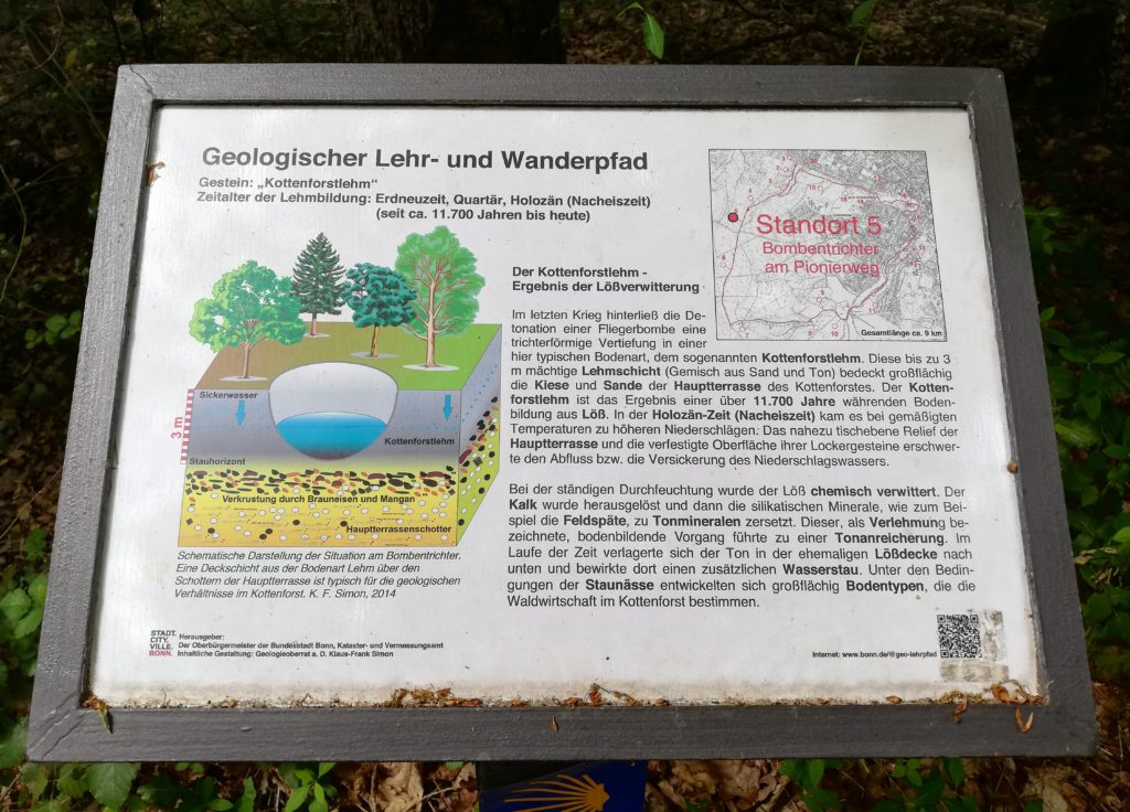 Geologischer Lehrpfad Bad Godesberg Bombentrichter