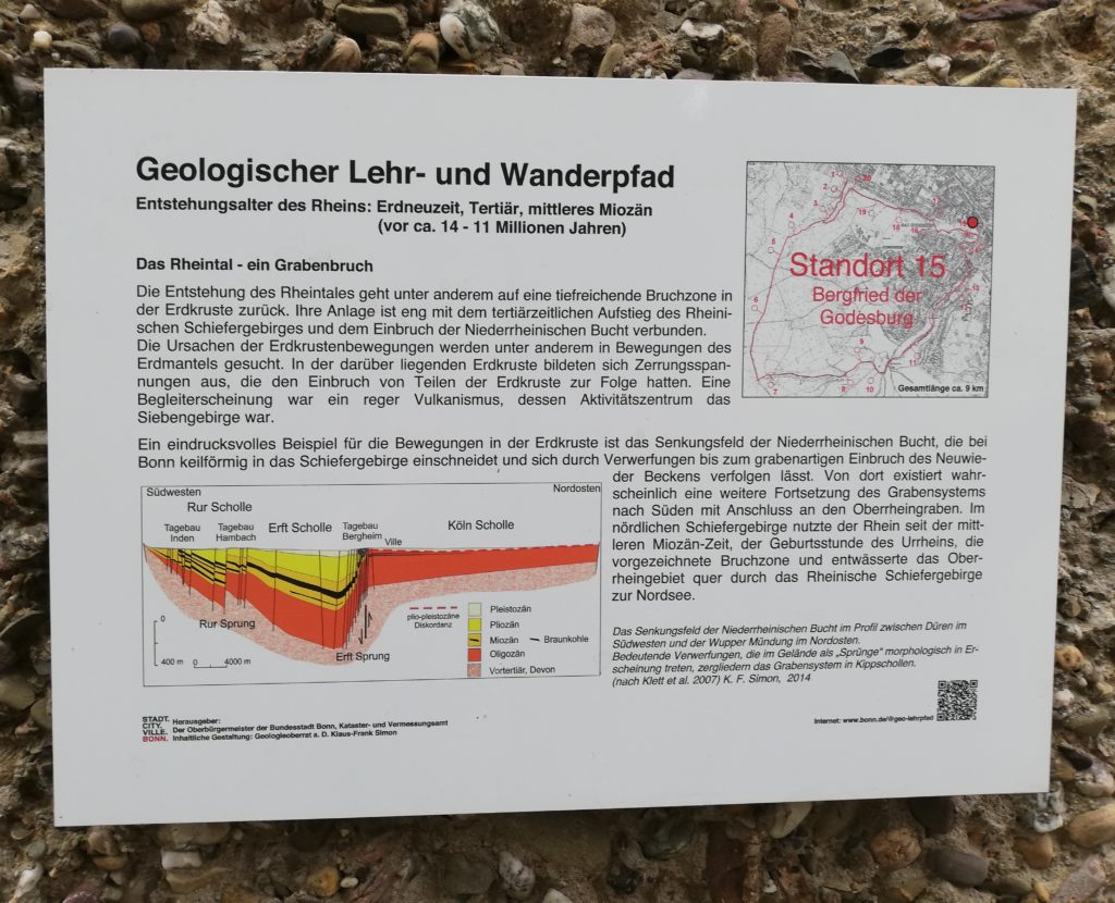Standort 15 - Geologischer Lehrpfad und Wanderpfad Bonn Bad Godesberg - Bergfried der Godesburg