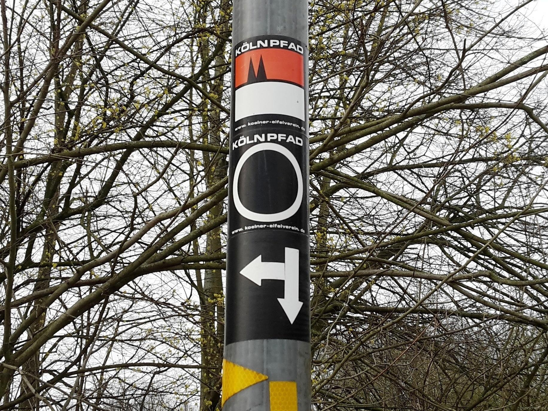 Wanderzeichen von Kölnpfad Etappe 6