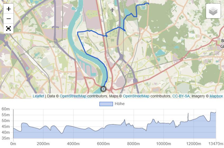 Kölnpfad Etappe 6 Karte und Höhenprofil